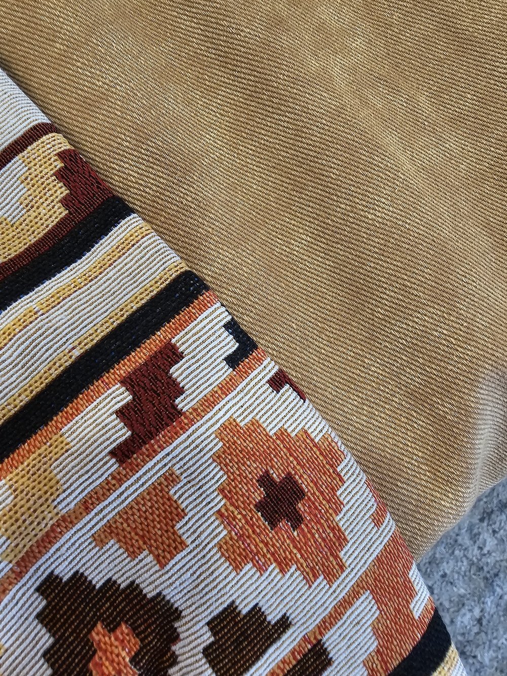 Aztec Patchwork Utility Jacket Oversized Western Shacket - Picture 5 of 7